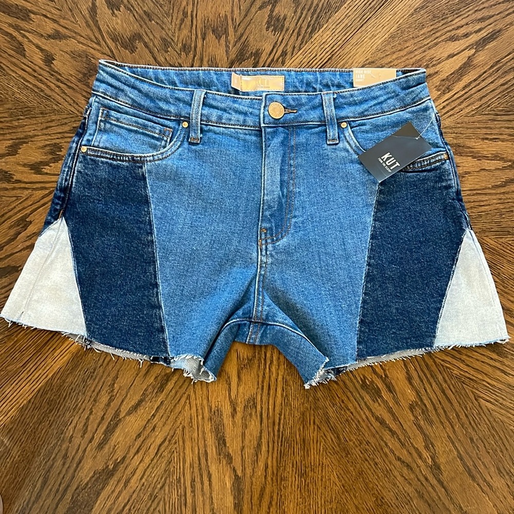 Women's KUT from the Kloth Jane High Rise Fray Jean Shorts